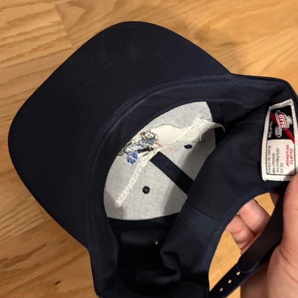 New Holland Tractor Vintage Navy Blue Embroidered Cap Hat Kids Tamaqua